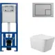 Комплект инсталляция с унитазом Cersanit S-IN-MZ-LINK_PRO64107Q0110 цвет белый