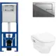 Инсталляция CERSANIT LINK PRO Сорт1 с клавишей смыва CORNER хром глянцевый Hansgrohe GladeLake S унитаз 540x360 белый
