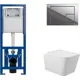 Комплект инсталляция с унитазом Cersanit S-IN-MZ-LINK_PRO64108Q0120 цвет белый