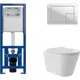 Комплект инсталляция с унитазом Cersanit S-IN-MZ-LINK_PROS-BU-COR/WhCV0210 цвет белый