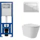 Комплект инсталляция с унитазом Cersanit S-IN-MZ-LINK_PROS-BU-COR/WhCV0220 цвет белый