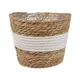 Кашпо Natural House Танзания Lishan-04 M 21.5x21.5x18.8 см 4.5 л бежевый/белый