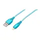 Кабель интерфейсный USB 2.0 Filum FL-CPro-U2-AM-LM-1M-BL1 USB A male-Lightning male 1 м цвет синий