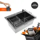 Мойка для кухни врезная с дозатором Glyph Gl36045Bd с сушилкой 45x60 см глубина чаши 20 см нержавеющая сталь цвет графит