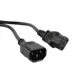 Кабель питания Filum FL-PC-C13/C14-C1-0.5-BK ПВС-АП 3x1 0.5 м цвет черный