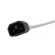Кабель питания Filum FL-PC-C13/C14-C1-0.5-WH ПВС-АП 3x1 0.5 м 10 A цвет белый