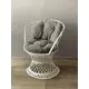 Кресло садовое Ajurio Л84_01-11 Queen 76 см x 76 см x 85 см текстиль белый