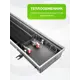 Конвектор внутрипольный Techno Usual 1000x250x65 мм медь серый