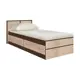 Кровать Миф Нонтон сакура 103 x 80 x 203.7 см ЛДСП цвет дуб беленый/венге