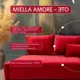 Диван прямой Miella 280x23x80 см велюр цвет красный