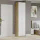 Шкаф распашной Трия 55x226x43 см ЛДСП цвет дуб крафт золотой/белый матовый