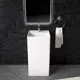 Раковина моноблок Литкам cube CUBE 40x40x82_Matte 40см цвет белый матовый