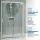 Душевой уголок GUTEWETTER GWMPSLRC863B 4698032826291, прямоугольный, 95x135x200 см, прозрачное стекло