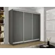 Шкаф-купе Мебельная компания е1 45EET_180240_DM 240x180х45 см 9 полок лдсп цвет серый диамант