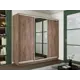 Шкаф-купе Мебельная компания е1 45EMT1_180_KT 220x180х45 см 9 полок лдсп цвет крафт табачный