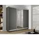 Шкаф-купе Мебельная компания е1 45EMT1_180_DM 220x180х45 см 9 полок лдсп цвет серый диамант