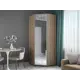 Шкаф-купе Мебельная компания е1 UWE_S 220x90х90 см 7 полок лдсп цвет сонома