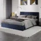 Кровать Трия Эмма 160x89x34 см ЛДСП цвет синий