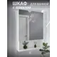 Шкаф для ванной комнаты Play Лео навесной правый 55 см цвет белый