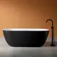 Отдельностоящая ванна Abber AM9941BW искусственный камень 170x75см