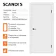 Комплект межкомнатной двери Velldoris Scandi S глухая 200x60см эмаль цвет белая эмаль с коробом и наличниками