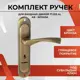 Ручка дверная на планке Vettore 72.323-4 AB бронза