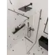 Душевая перегородка Alias perd190100b 100x190см черный профиль