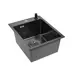 Мойка для кухни Wisent WS34050BD/W02-114B/W405B 50x40 см глубина чаши 20 см нержавеющая сталь цвет графит
