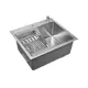 Мойка для кухни Wisent WS35040/W02-114/W405A/W302644 50x40 см глубина чаши 22 см нержавеющая сталь цвет сатин