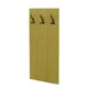 Вешалка настенная 3 крючка 60x120x9.7 см цвет горчичный