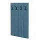 Вешалка настенная 4 крючка 80x120x9.7 см цвет синий