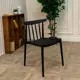 Стул Royal Family Kai 50x50x77 см полипропилен черный 8 шт