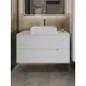 Тумба с раковиной подвесная Topline FLIPTUS100W-4500W 100 см цвет белый
