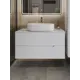 Тумба с раковиной подвесная Topline FLIPTUS100W-4600W 100 см цвет белый
