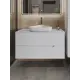 Тумба с раковиной подвесная TOPLINE TLLi-100TuwMDF B07-500W 100 см цвет белый