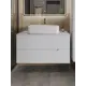 Тумба с раковиной подвесная Topline FLIPTUS100W-7600W 100 см цвет белый