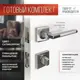 Ручка дверная R06.031 SN/CP с Защелкой C-03B 100 задвижкой C-03A 101 и фиксатором BK 0605 сатин/хром