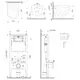 Инсталляция с подвесным унитазом Am.pm IS90201.801900 Aquaspin, сиденье с микролифом, клавиша смыва цвет белый