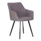 Кухонный стул Dobrin Roby DRF 54x54x59 см текстиль цвет лавандовый