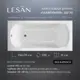Прямоугольная ванна Lesan Маврикий 150*70 LS/B-MAURITIUS-150 акрил 150x70см