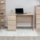 Стол письменный однотумбовый Шведский стандарт Кастор 2.03.06.090.3 115.6x75x65 см 3 ящика ЛДСП цвет дуб сонома