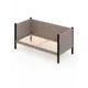 Кровать Solarius Тахта орто основание 90 x 101 x 180 см дерево цвет мокко мусс;черный оникс