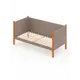 Кровать Solarius Тахта орто основание 90 x 101 x 180 см дерево цвет мокко мусс;ольха