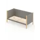 Кровать Solarius Тахта орто основание 100 x 101 x 200 см дерево цвет светло-серый;лакированный