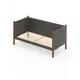 Кровать Solarius Тахта орто основание temser90-180temd-orto 100 x 101 x 190 см дерево цвет темно-серый, темный дуб