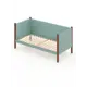 Кровать Solarius Тахта орто основание 100 x 101 x 170 см дерево цвет тиффани;темный дуб