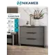Комод Sv-мебель Камелия 3 ящика 90.1x39x72.2 см ЛДСП цвет графит серый