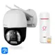 Комплект видеонаблюдения 4G Ps-Link KIT-WPC201-4G 1 поворотная камера 2 Мп