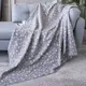 Плед La Notta Виньетки 150x200 см флис цвет серый