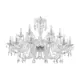 Люстра потолочная хрустальная Bohemia Ivele Crystal 105.12+6.360.Ni E14 18 ламп 36 м²